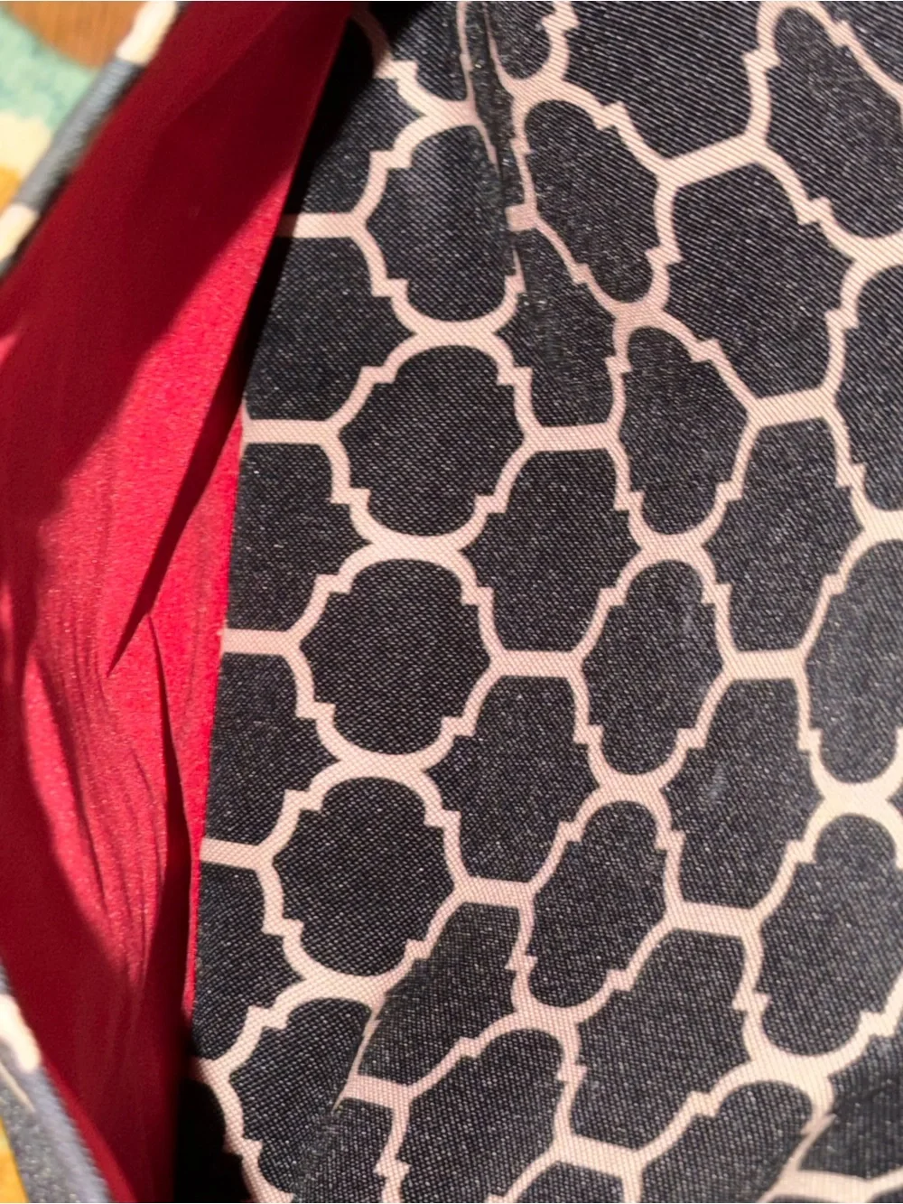 Skip Hop Black and Cream Geometric Convertible Diaper Bag